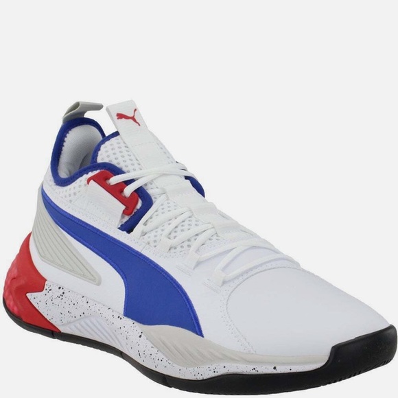 PUMA Basketball Uproar PA Palace White Red Blue Men 192776-01 - Picture 2 of 7